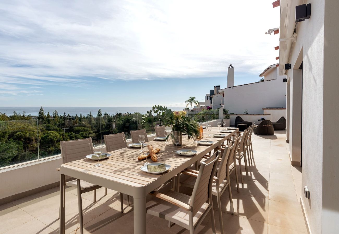 Villa en Mijas Costa - Villa con piscina privada cerca del pueblo/playa 