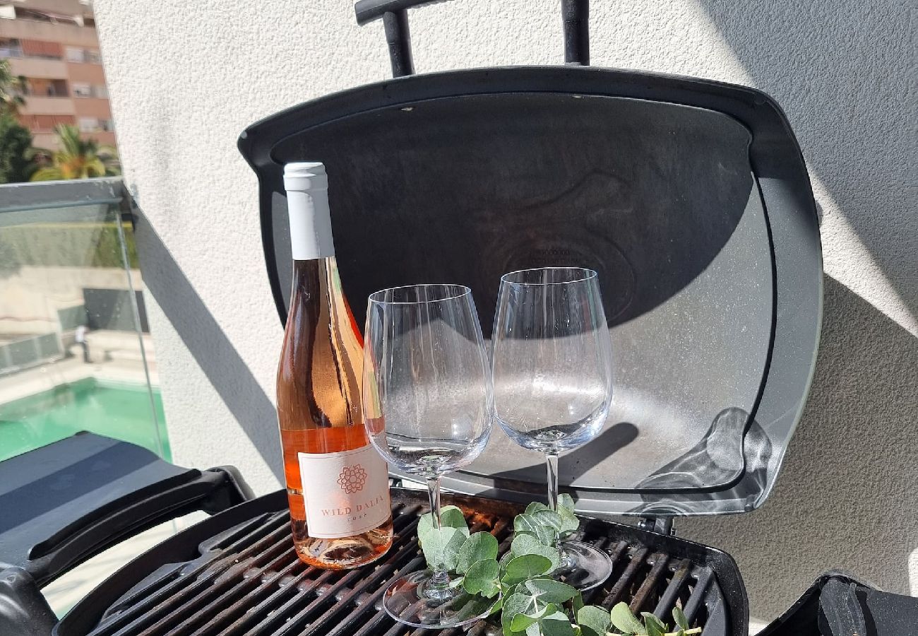 Lejlighed i Mijas Costa - 3 værelses familie suite i Las Lagunas